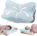 Cervical Pillow for Neck Support, Memory Foam Contour Pillow, Ergonomic Orthopedic Pillow, Adjustable Height Soft Bed Pillow with Breathable Pillowcase for Back, Side, Stomach Sleeper