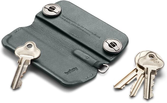 Bellroy Key Cover Plus – Third Edition (Leather Key Holder, Holds 4 – 8 Keys) - Everglade