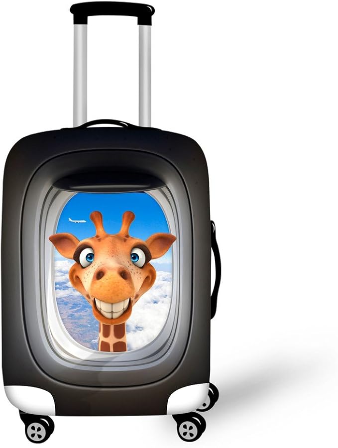 Giragge Animal Cute Travel Suitcas Cover Luggage Protector Fits 18-21 Inch Baggage Spandex with Zipper