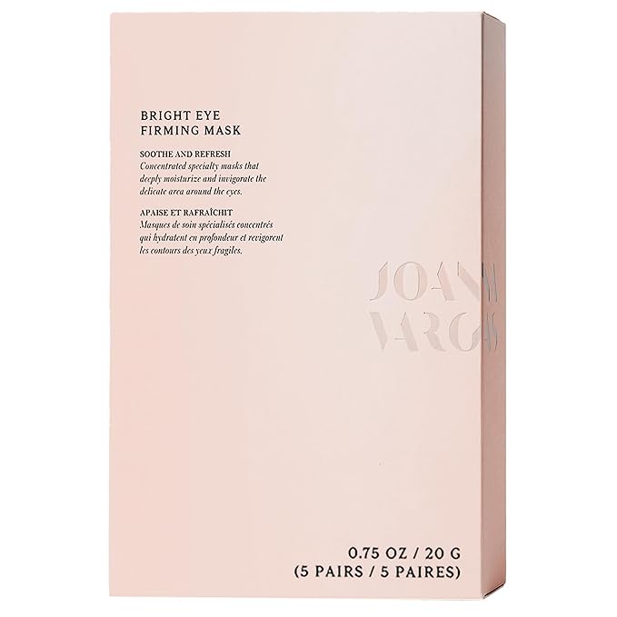 Joanna Vargas Eye Gel Mask – Hydrating Under Eye Patches with Hyaluronic Acid & Chamomile – Depuffing Eye Mask for Dark Circles, Puffiness & Fine Lines – Gel Eye Pads for Women – 5 Pairs