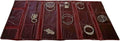 Travel Jewelry Roll Bag Portable Organizer Pouch With Grids&PVC Cover Storage Bags for Necklace, Bracelet, Bracelet,Ring, Badge, Pendant