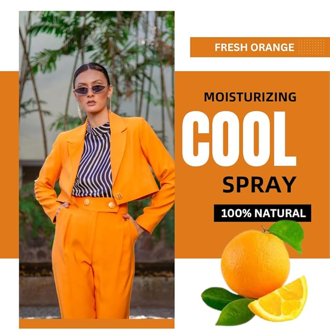 POCKET CARE | 3 Pack Orange Hand Sanitizer Spray 15 ml - natural Spray for Hands | Organic Moisturizing Spray | Hand Spray Travel Size - Travel Accessories | 100% natural (Orange)