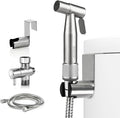 Bidet Sprayer for Toilet with Adjustable Water Pressure, Handheld Bidet Sprayer Kit- Stainless Steel（Don't‌ Use Teflon Tape for Installation）