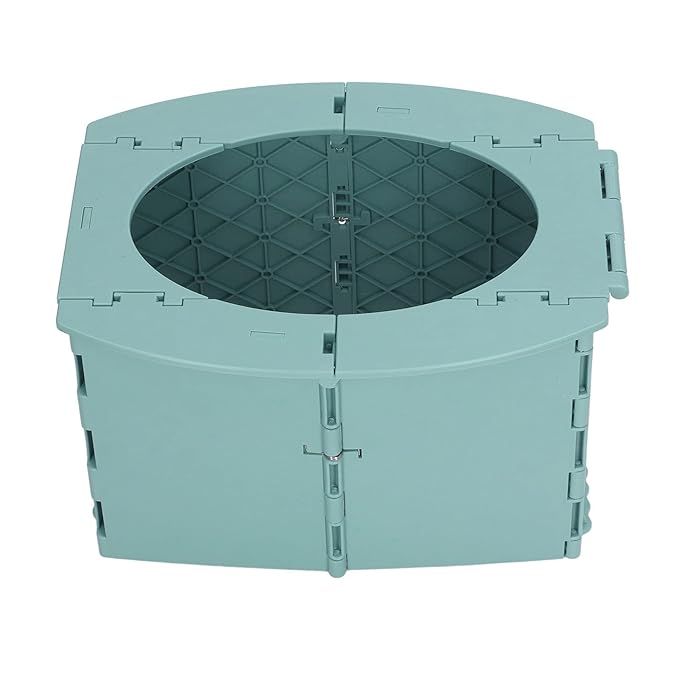 Portable Lightweight Foldable Toddler Potty Baby Toilet Camping Travel (Green)