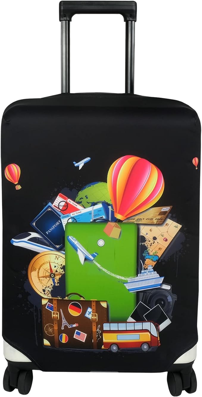 Explore Land Luggage Cover Suitcase Protector Fits 31-32 Inch Case (Travel, XL)