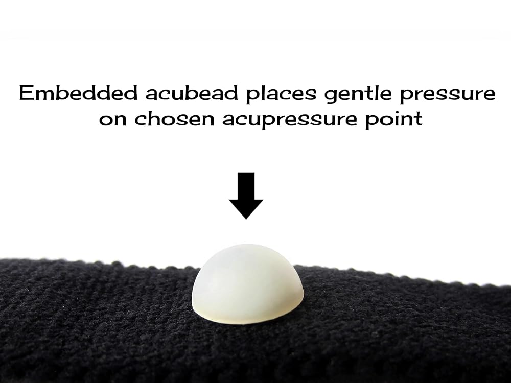 Motion Sickness Relief Acupressure Wristbands for Kids and Adults – Waterproof, Slip-On, Nausea Relief, Motion Sickness, Travel (2 Pack) (Orange, Medium 7)