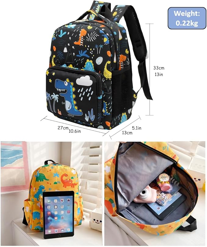 POWOFUN13 inch Kids Toddler Preschool Travel Backpack Cute Cartoon Backpack For Girls Boys Baby
