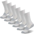 FOOTPLUS Hiking Copper Compression Socks,Unisex Cushioned Sole Arch Support Athletic Crew Running Socks