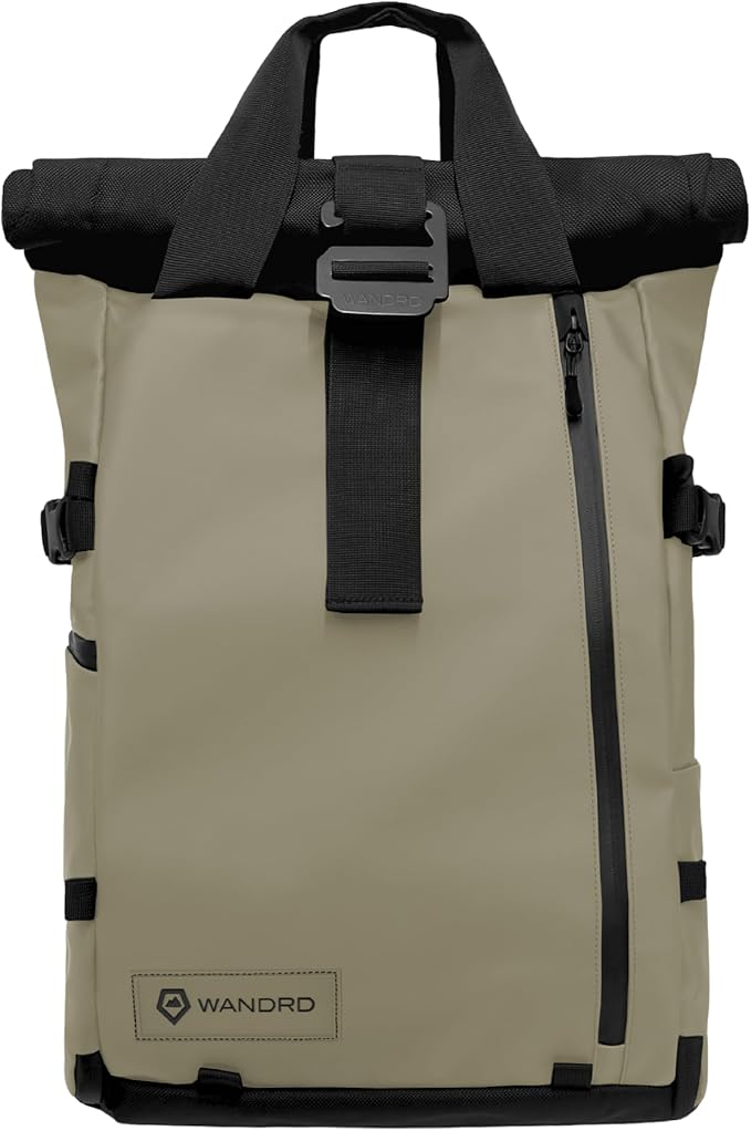 WANDRD PRVKE 31L, V3 Backpack: Weather-Resistant Travel & Camera Backpack with Laptop Sleeve, Quick Side Access, Clamshell Opening – Ideal Photography & Travel Bag (Yuma Tan)