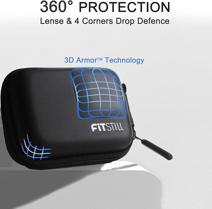 FitStill Carrying Protective Case Include 60M/196FT Underwater Waterproof Shell&Dive Filters&Silicone Case&Screen Protector&Monopod Floating Hand Grip Dive Only fit Go Pro Hero 13 Black Accessory Kit