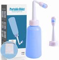 Portable Bidet for Travel-350ml Bottle with Adjustable Nozzle (Angled & Straight) , Gentle Portable Cleansing