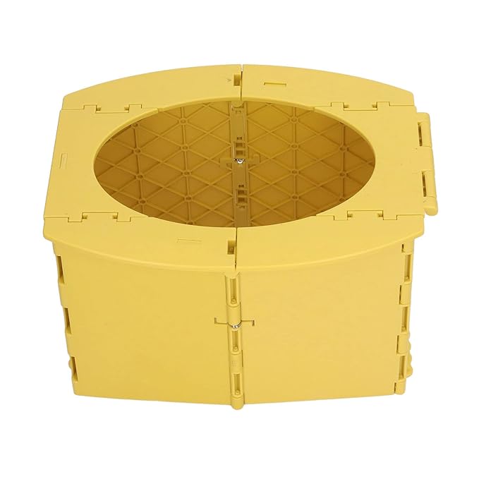 Portable Lightweight Foldable Toddler Potty Baby Toilet Camping Travel (Yellow)