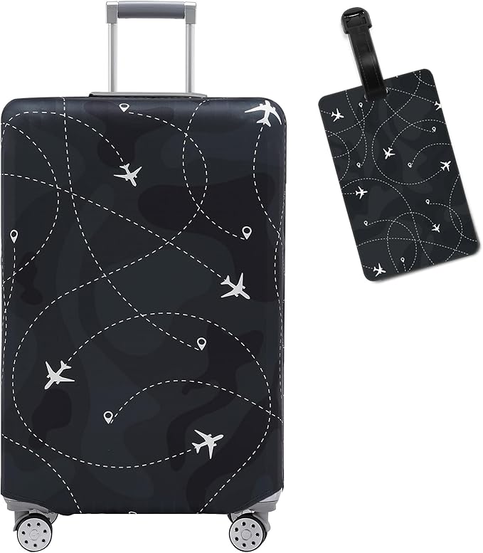 Travelkin Luggage Covers With Tag For Suitcases Tsa Approved,Suitcase Covers Protector Fit 18-32 Inch Luggage,S