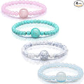 Jadive 4 Pieces Anti Nausea Wristband Seasickness Motion Sickness Bracelets Wristband Adjustable Motion Nausea Bands for Motion Sickness, Morning Sickness, Car Sickness, Travel Sickness