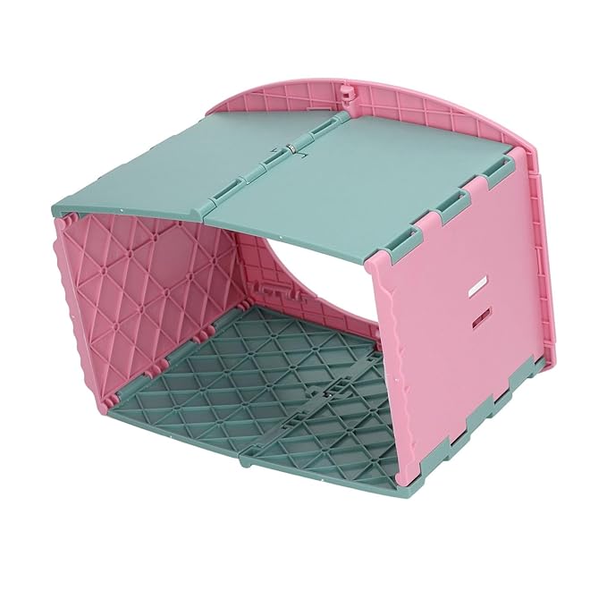 Portable Lightweight Foldable Toddler Potty Baby Toilet Camping Travel (Green Pink)