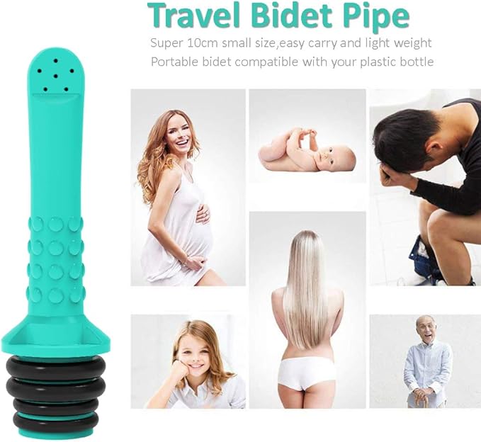 3PCS-Pack Portable Bidet for Toilet, Travel Bidet-Handheld Shattaf Bidet for Postpartum, Newborn, Baby, Anus, Personal Hygiene, Cleaning, Washing, Outdoor, Camping, Driver, Childbirth Cleaner
