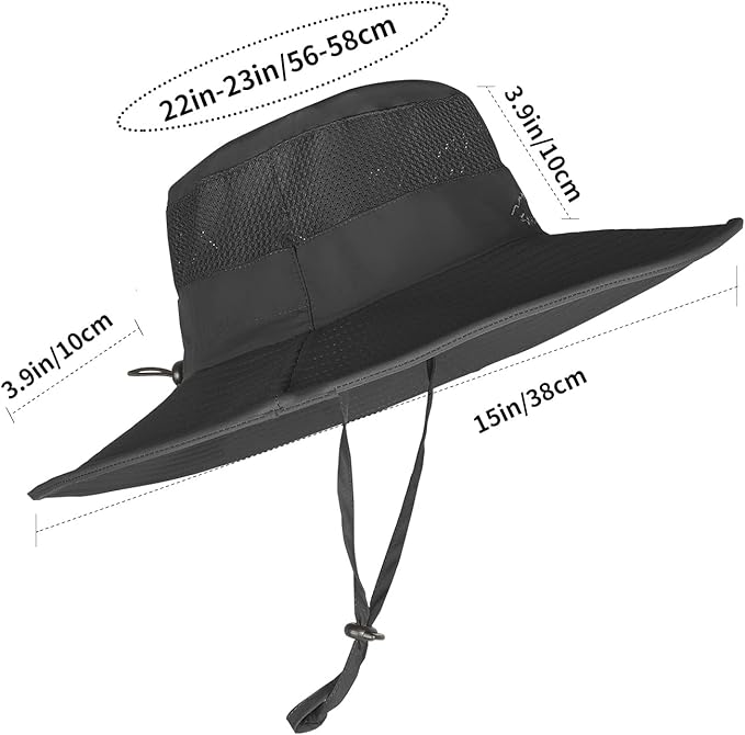 Sun Hats for Men Women Fishing Hat UPF 50+ Breathable Wide Brim Summer UV Protection Hat