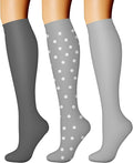 CHARMKING Compression Socks for Women & Men Circulation (3 Pairs) 15-20 mmHg is Best Support for Athletic Running Cycling