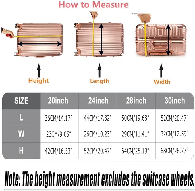 24 Inch Clear PVC Luggage Cover Protectors Suitcase Covers for Luggage Thickened suitcase protective cover for Wheeled Suitcase Suitable for 24"