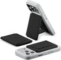 MOFT Magsafe Wallet, 8-Card Holder, Magnetic Phone Stand with Pull to Access Design, RFID Blocking, Angle Adjustment & MOVAS Minimalist Snap Field Wallet for Men Travel Essentials, Jet Black