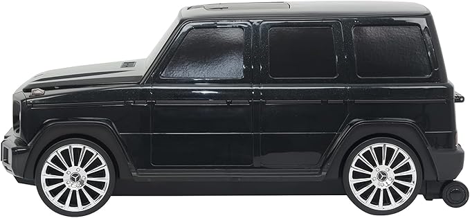 Best Ride On Cars Mercedes G-Class Suitcase Ride On Push Car, Carry-On Luggage for Travel, Realistic Car Look, Inbuilt Storage Space, Compact Size, For Kids Aged 2-6 Years, Large, Black