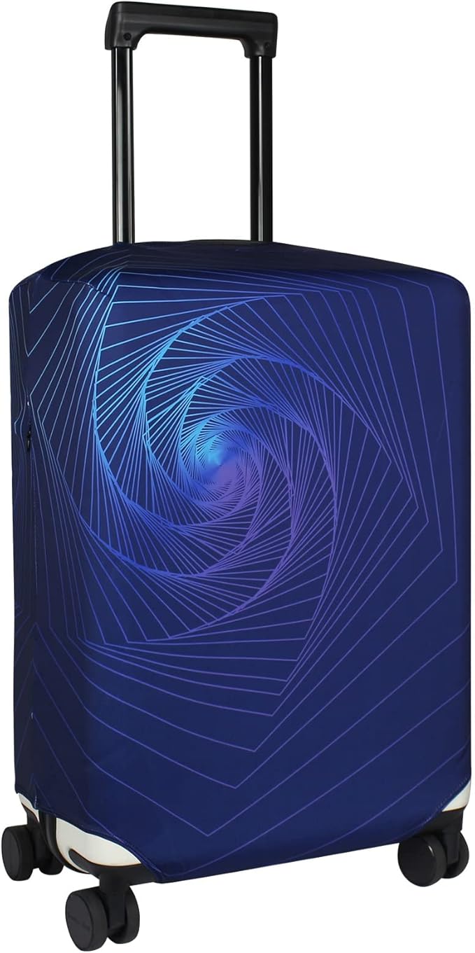 Explore Land Travel Luggage Cover Suitcase Protector Fits 18-22 Inch Case (Gyrotropic, S)