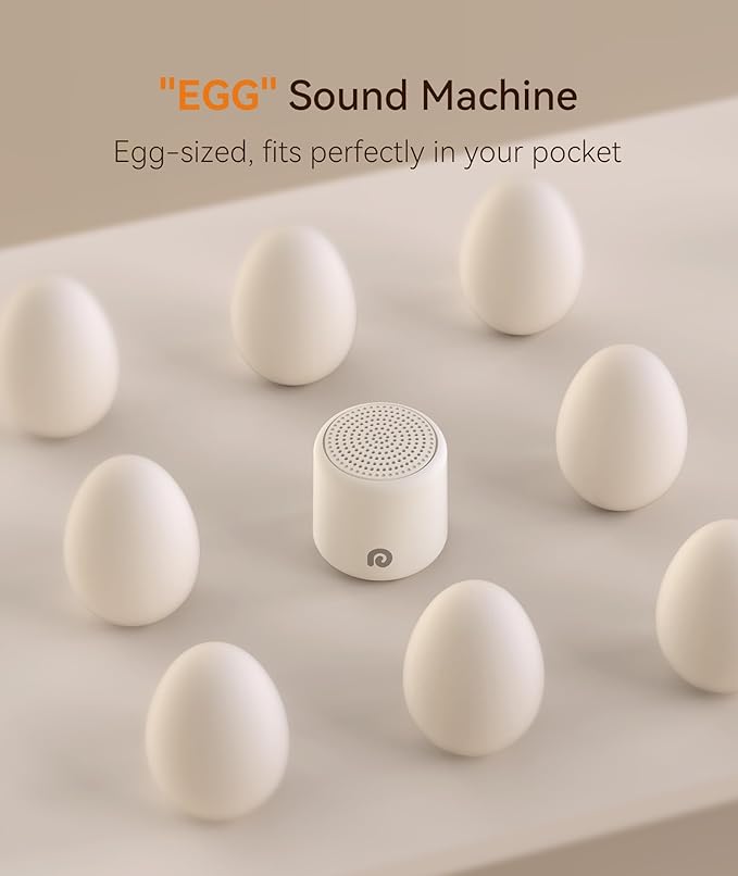 Dreamegg White Noise Sound Machine - Portable Sound Machine for Sleep, Travel Sound Machine for Baby Adults, 16 Nature Sound, Timer, White Noise Machine for Sleeping Office Privacy Home Gift, 2 Pack