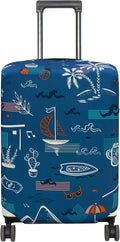 HYPER VENTURE Washable Luggage Cover - Fashion Suitcase Protector Fits 27-30 Inch Luggage (Hawaii Beach, L)