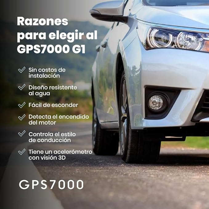 GPS7000-4G Hidden GPS Tracker for Vehicles | 30 Days of Service Included | Easy Self-Installation | After The 30 Days Included in The Service, You can Choose to Subscribe | No Hidden Fees