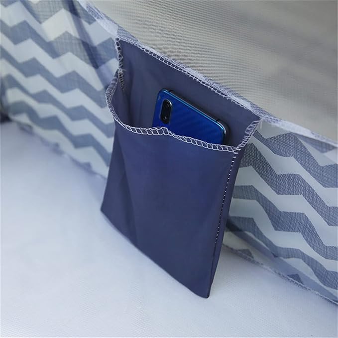 CdyBox Folding Mosquito Net Tent Canopy Curtains for Beds Home Bedroom Decor (Gray, 1.5X2.0m)