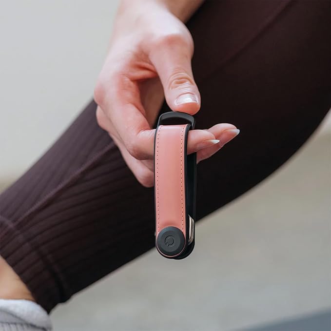 Orbitkey Key Organizer Hybrid Leather | Premium Nappa leather & TPU, Stainless Steel Locking Mechanism, Slim & Quiet Profile