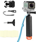 Compatible for Go Pro Hero 4/3+/3 Black Silver Waterproof Housing Case 45M/147FT Protective Underwater Diving Case Shell with Cameras Handle Mount Accessories Kit