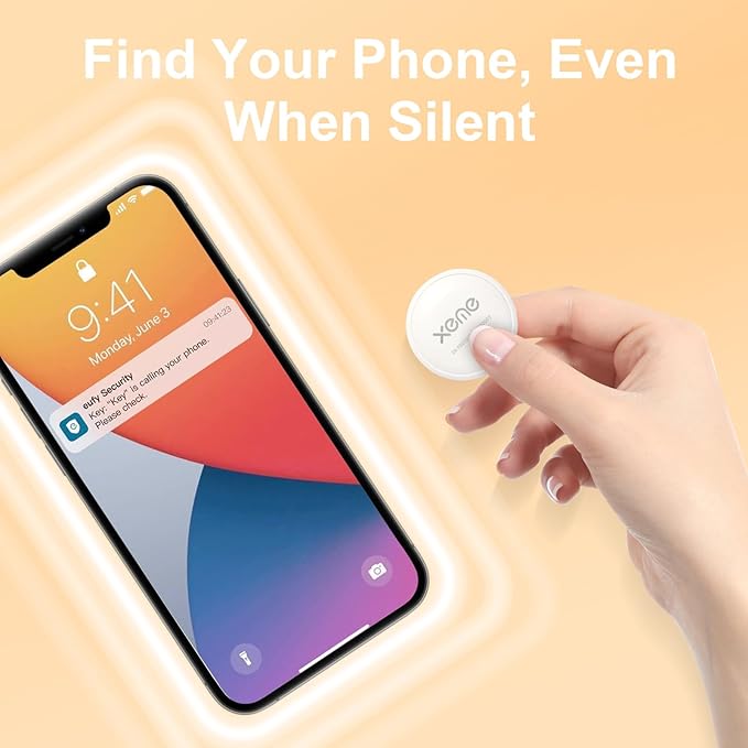 Key Finder, Bluetooth Tracker Locator Pairs with Apple Find My (iOS only), Item Locator Smart Tracker Tag for Keys/Luggage/Wallet, etc. (WHITE-1PCS)