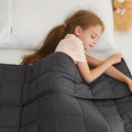 L'AGRATY Weighted Blanket - 40"x60" 10lbs Breathable Weighted Heavy Blanket Microfiber Material with Glass Beads or All-Season Summer Fall Winter