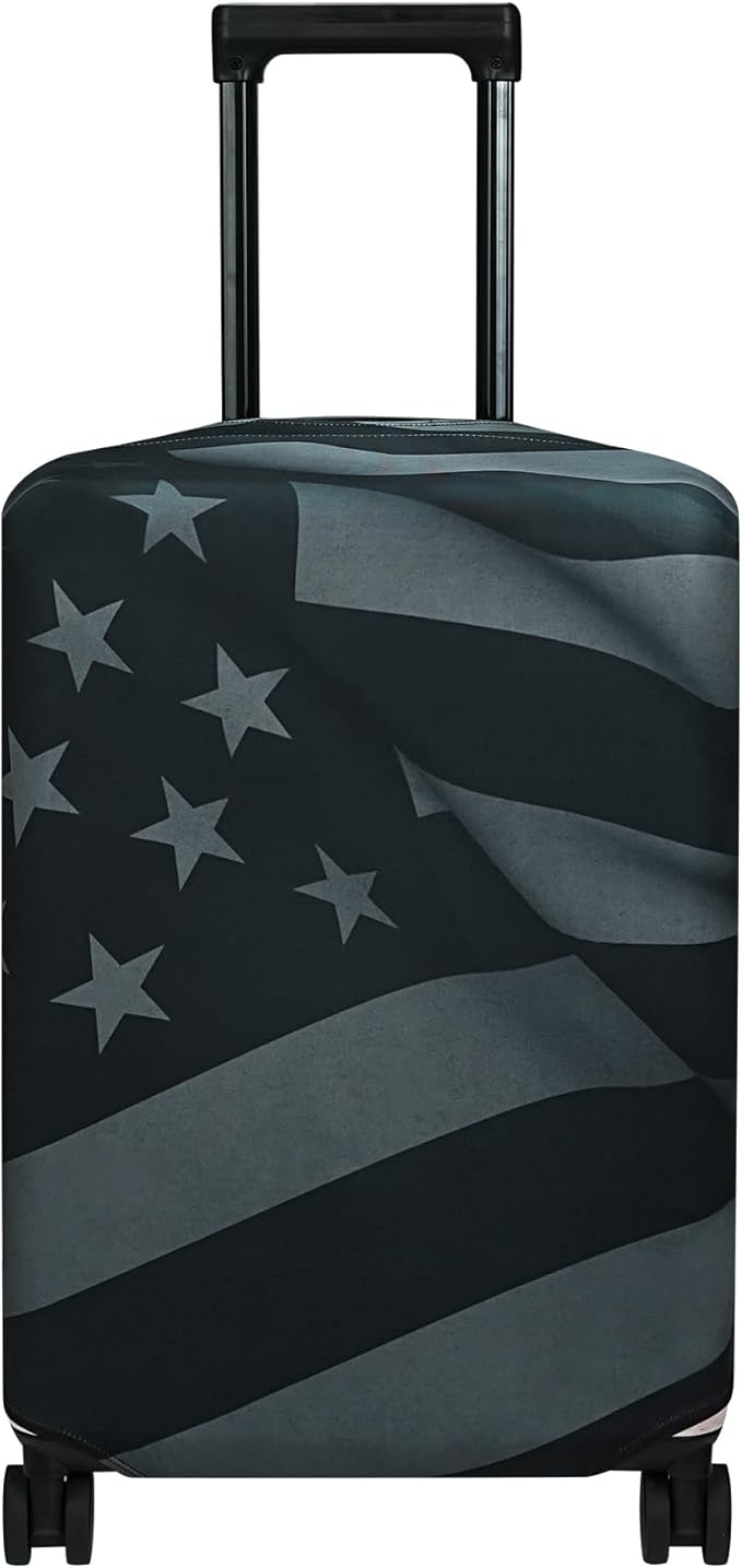 Explore Land Travel Luggage Cover Suitcase Protector Fits 31-32 Inch Case (Flag, XL)