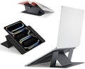 MOFT Invisible Laptop Stand for Desk, Stick-Free Tablet and Computer Stand with Dual-Angle, Foldable&Portable Laptop Riser Holder, Fits 13"+ Tablets & 15"+ Laptops, Space Gray (Non-Adhesive Version)
