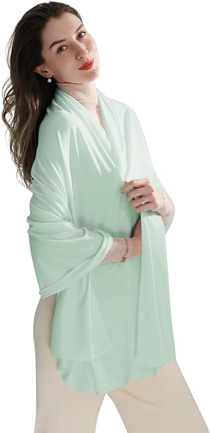 VENVSBEE Shawl Wraps for Women, Travel Scarf Soft Blanket Wrap Pashmina Travel Accessory for Airplane