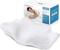 ZAMAT Adjustable Cervical Memory Foam Pillow, Odorless Neck Pillows for Pain Relief, Orthopedic Pillows for Sleeping with Cooling Pillowcase, Bed Support Pillow for Side, Back, Stomach Sleeper