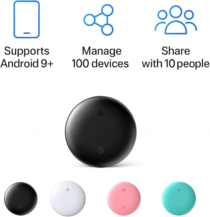 air Tags-4 Pack Android,Android Compatible Air Tracker Tag - Tracker Tags for Android Phones, Supports Google Find My Device, 2025 New Model (4 Pack Multiple Colors)