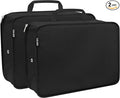 Compression Packing Cubes for Travel Essentials, 2 Pack Expandable Travel Cubes for Packing Bags Suitcase Organizer, Black