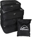 5 Set Packing Cubes for Travel Large Suitcase Luggage Organizer Bags Travel Accessories Vacation 4 Cubes 1 Laundry Pouch Bag