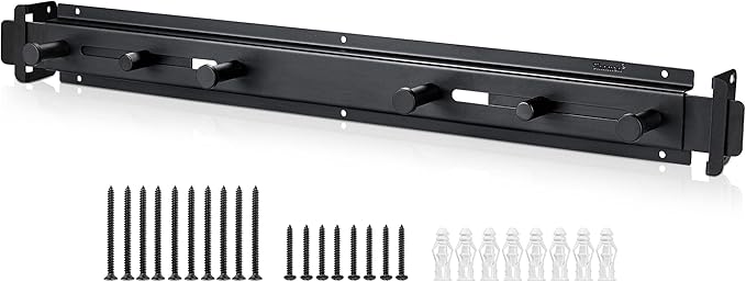 Door Bar Lock - Patented Door Barricade Security Bar - Home Safety Improvement, Door Reinforcement, Childproof, Break-in Prevention - Premium Grade Steel Door Mount for 26''-37'' Wide Doors