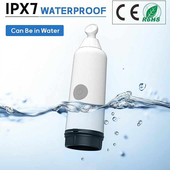 BIGCOW Portable Travel Bidet, Electric Bidet with 3 Spray Modes, IPX7 Waterproof ＆ Rechargeable, Mini Toilet Water Sprayer for Personal Hygiene, Postnatal Care, Perineal & Hemorrhoid