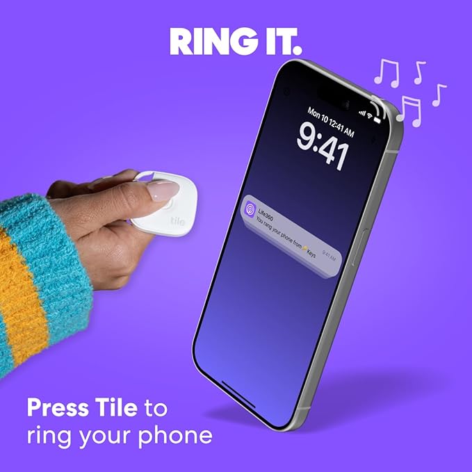 Tile by Life360 Mate - Bluetooth Tracker, Keys Finder and Item Locator for Keys, Bags and More. Phone Finder. Both iOS and Android Compatible. 1-Pack (Green Surf)
