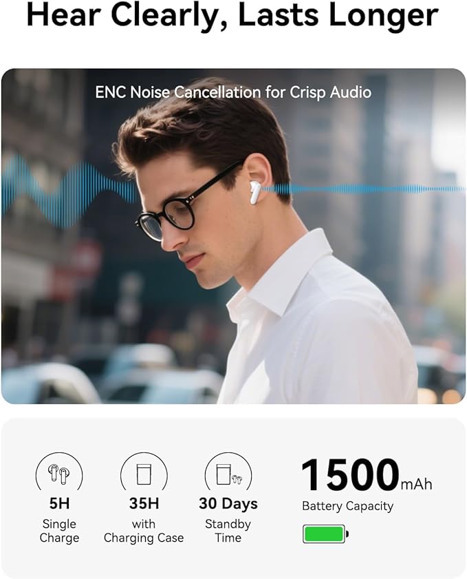 Wooask A9S Translation Earbuds Real Time with ChatGPT, No APP Needed, No Subscription, Languages Translator Device Support 140+ Languages Online/Offline/Photo Translation for Business & Travel