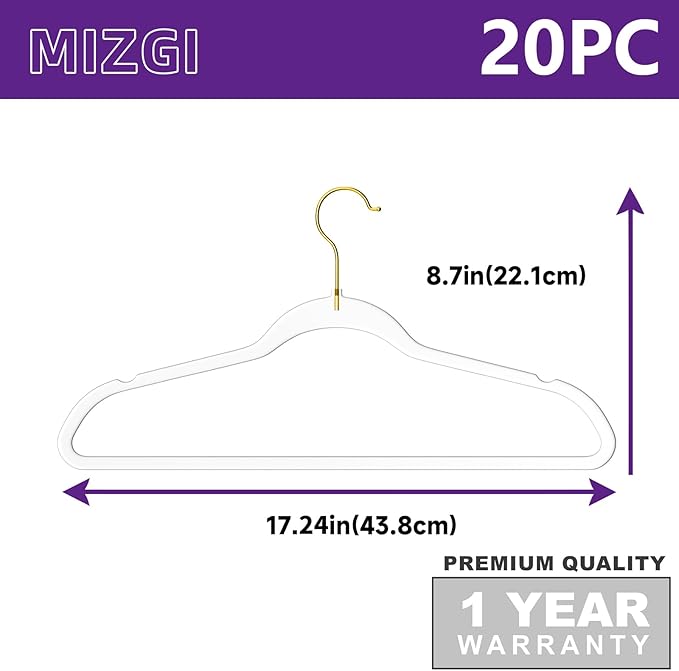 Premium Clear Invisible Acrylic Hangers, 20 Pack Ultra Slim & Space Saving Suit Hangers for Coats, Pants & Dress Clothes