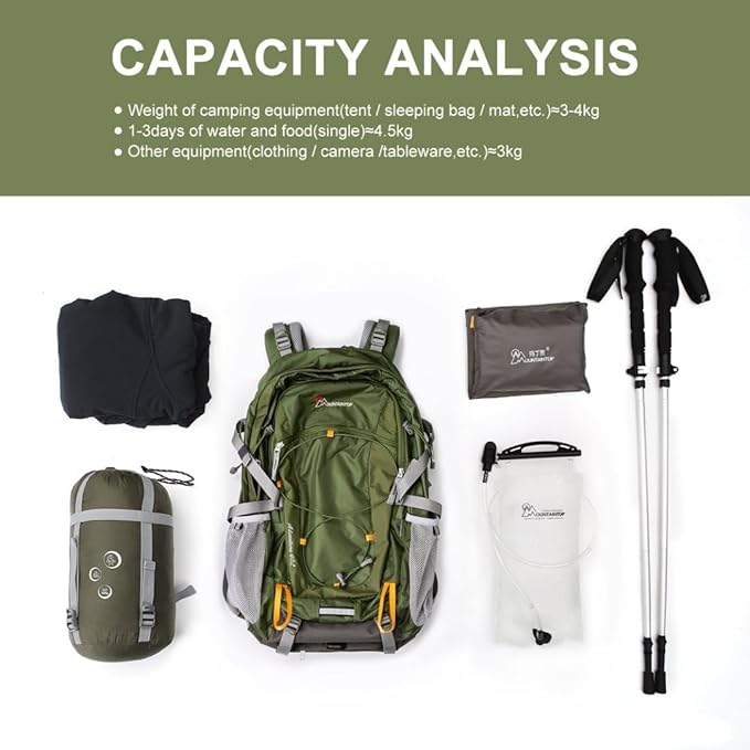 MOUNTAINTOP 25L/40L Hiking Backpack,Lightweight Travel Backpack for Men Women Outdoor Backpacking, Camping