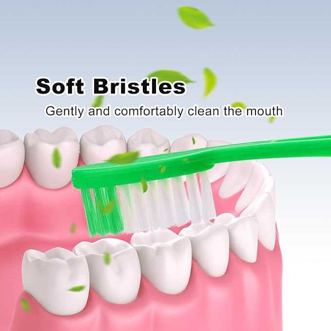 Disposable Toothbrushes with Toothpaste and Floss,200Pcs Green Single Use Individually Wrapped Disposable Travel Toothbrushes and Dental Floss Kit Bulk for Homeless,Airbnb,Hotel,Dentist