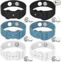 Hion Motion Sickness Bracelets Sea Sickness Wristbands for Motion Sickness/Morning Sickness/Pregnancy Nausea Anti Nausea Bands Acupressure Wristband Motion Sickness Bands(3Pairs-Black+Bule+White)