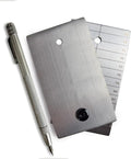 ColdTi - Titanium Bitcoin Seed Plates for Ultra-Secure Ethereum and Crypto Seed Phrase Storage (2 Plates w / 1 Scribe & Anti-Tamper Seals) - Premium Seed Phrase Metal.